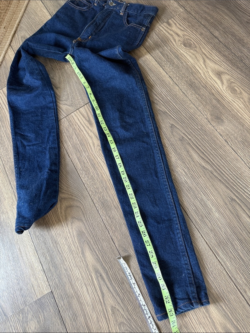 Vintage 51 States Made in England Stretch Jeans High Rise Tapered Dark Wash 29 - Picture 14 of 16